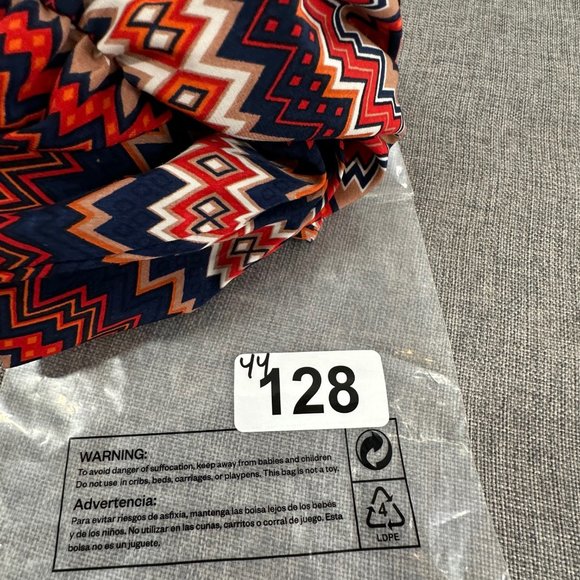 Sunday in Brooklyn Dress Elastic Waist Sleeveless Lightweight Small Orange Blue - Picture 11 of 11